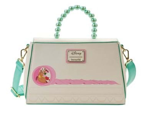 LOUNGEFLY DISNEY CINDERELLA GUS GUS AND JACK BEAD CROSSBODY (usagé)