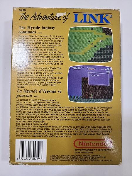 ZELDA II THE ADVENTURE OF LINK (COMPLETE IN BOX) (usagé)