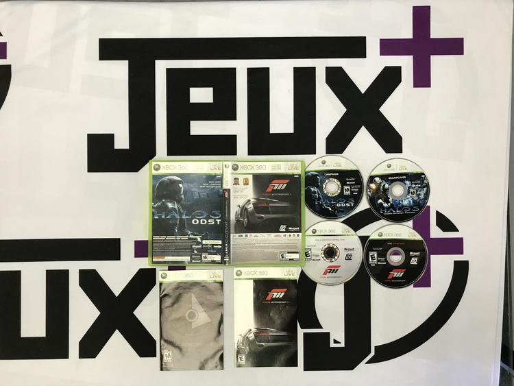 FORZA MOTORSPORT 3 AND HALO 3 ODST (COMPLETE IN BOX)