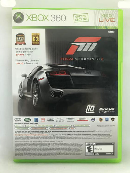FORZA MOTORSPORT 3 AND HALO 3 ODST (COMPLETE IN BOX)