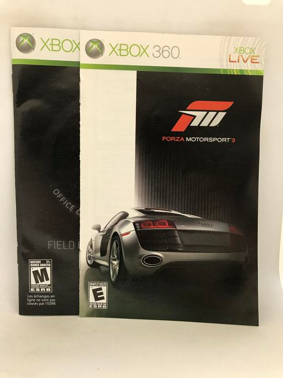 FORZA MOTORSPORT 3 AND HALO 3 ODST (COMPLETE IN BOX) (usagé)