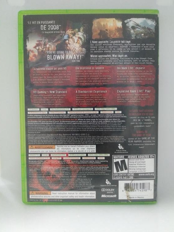 GEARS OF WAR 2 (WITH BOX) (usagé)