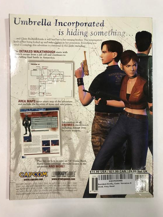 HINT BOOK RESIDENT EVIL CODE VERONICA (usagé)