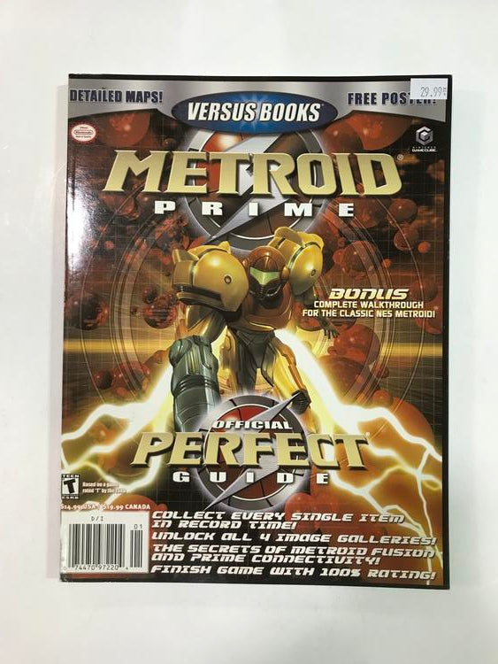 HINT BOOK METROID PRIME VERSUS BOOKS