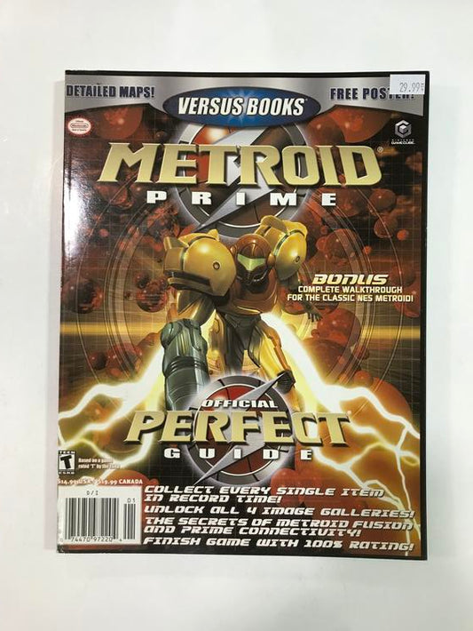 HINT BOOK METROID PRIME VERSUS BOOKS