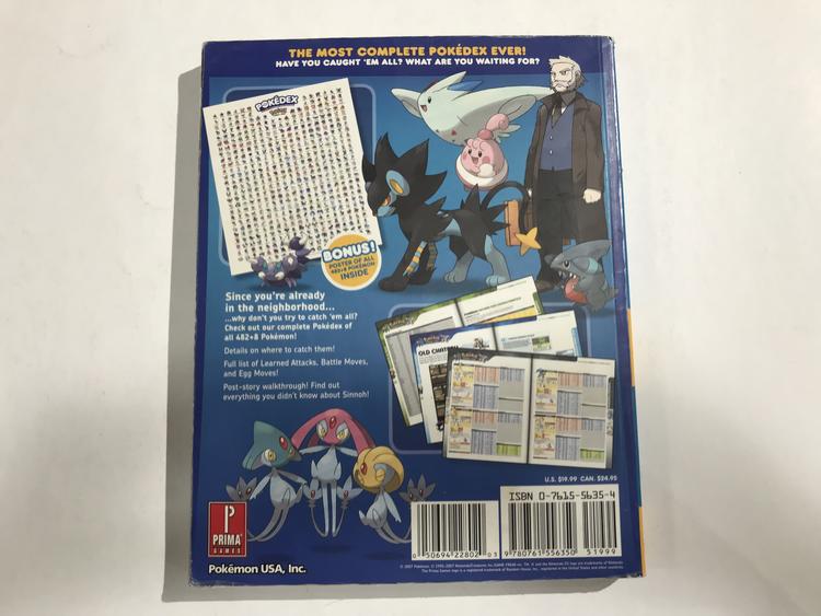 HINT BOOK POKEMON DIAMOND & PEARL POKEDEX