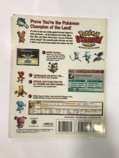 HINT BOOK POKEMON STADIUM 2 ULTIMATE BATTLE GUIDE (usagé)