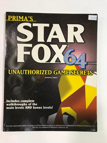 HINT BOOK STAR FOX 64 PRIMA'S
