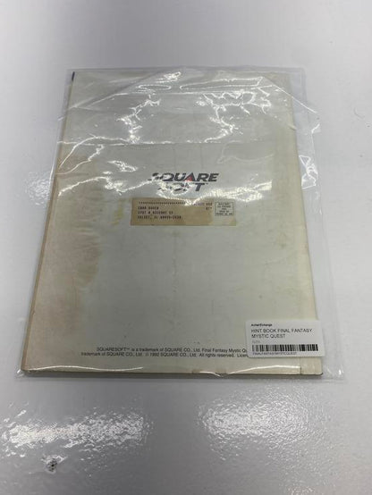 HINT BOOK FINAL FANTASY MYSTIC QUEST