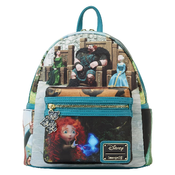 LOUNGEFLY DISNEY BRAVE MERIDA PRINCESS SCENE BACKPACK