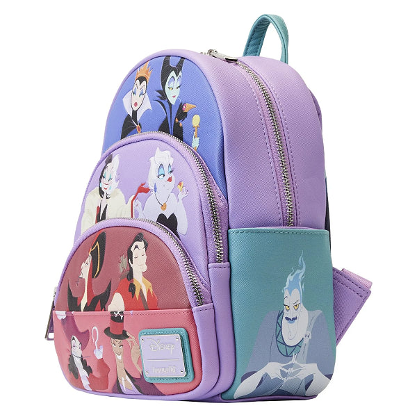 LOUNGEFLY DISNEY VILLAINS TRIPLE POCKET BACKPACK