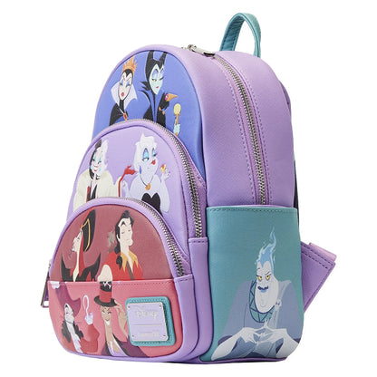LOUNGEFLY DISNEY VILLAINS TRIPLE POCKET BACKPACK (usagé)