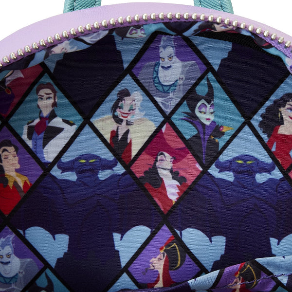 LOUNGEFLY DISNEY VILLAINS TRIPLE POCKET BACKPACK (usagé)