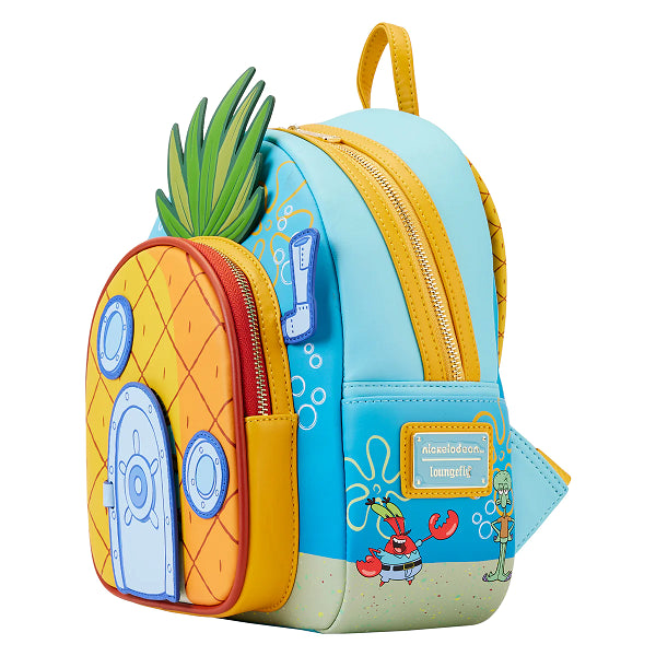 LOUNGEFLY NICKELODEON SPONGEBOB PINEAPPLE BACKPACK (usagé)