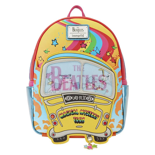 LOUNGEFLY BEATLES MAGIC MYSTERY TOUR BUS BACKPACK