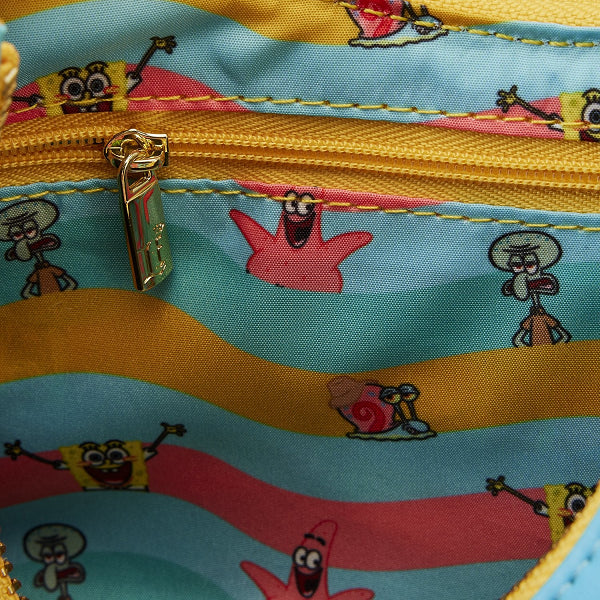 LOUNGEFLY NICKELODEON SPONGEBOB GROUP SHOT CROSSBODY BAG