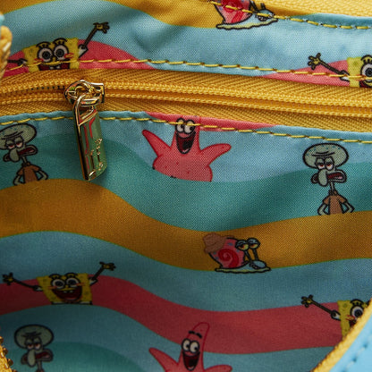 LOUNGEFLY NICKELODEON SPONGEBOB GROUP SHOT CROSSBODY BAG