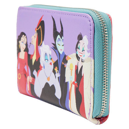 LOUNGEFLY DISNEY VILLAINS COLOR BLOCK WALLET (usagé)