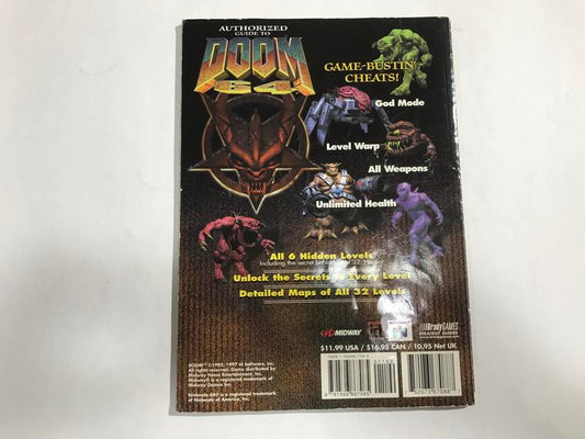 HINT BOOK DOOM 64 STRATEGY GUIDE GAME SECRETS (usagé)