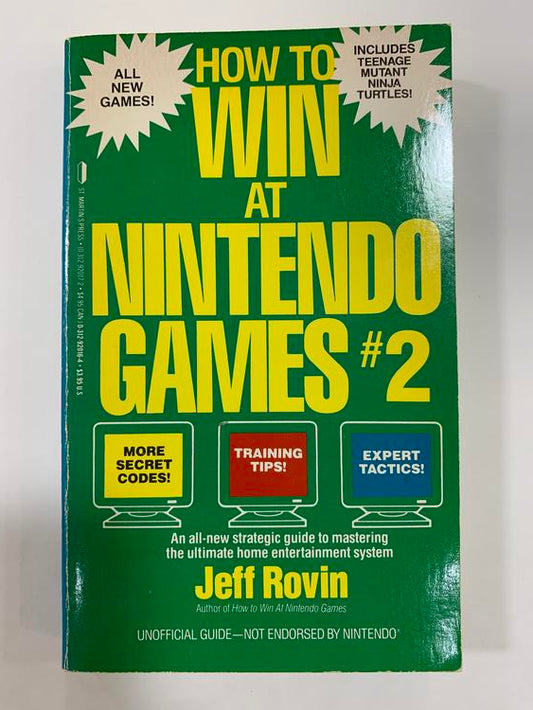 HINT BOOK HOW TO WIN AT NINTENDO GAMES 2 (usagé)