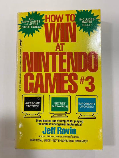 HINT BOOK HOW TO WIN AT NINTENDO GAMES 3 (usagé)