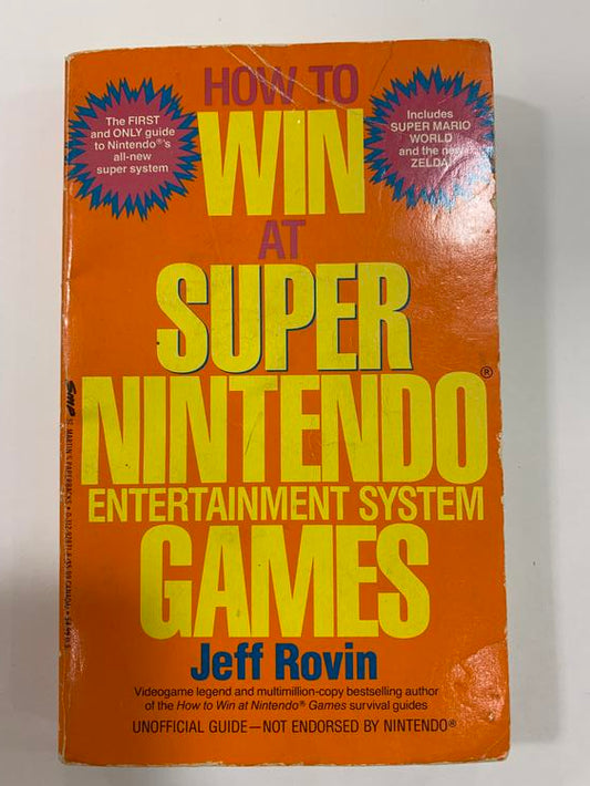 HINT BOOK HOW TO WIN AT SUPER NINTENDO ENTERTAINMENT SYSTEM GAMES