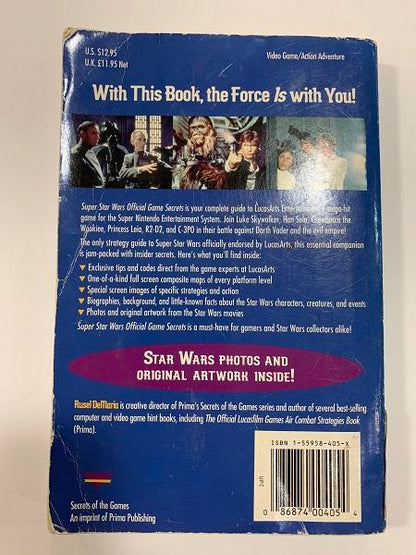 HINT BOOK SUPER STAR WARS OFFICIAL GAME SECRETS (usagé)