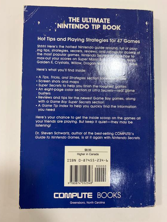 HINT BOOK COMPUTE'S NINTENDO SECRETS (usagé)