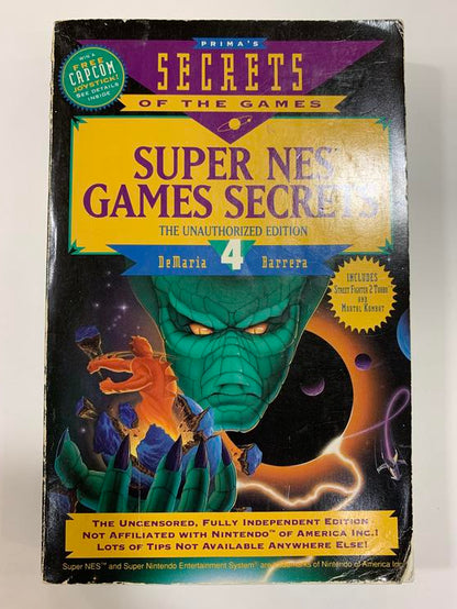HINT BOOK SUPER NES GAMES SECRETS 4 (usagé)