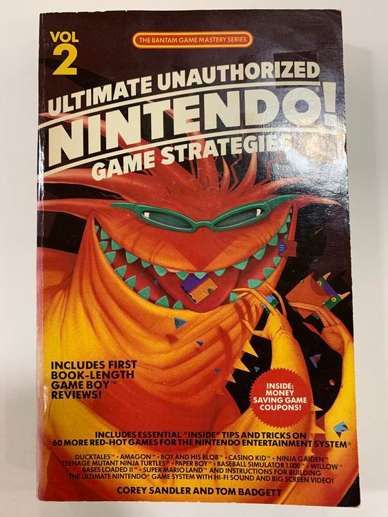 HINT BOOK ULTIMATE UNAUTHORIZED NINTENDO GAME STRATEGIES 2