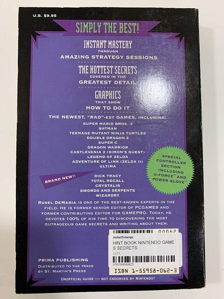HINT BOOK NINTENDO GAMES SECRETS (usagé)