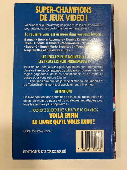 HINT BOOK LES PROS DU NINTENDO GENESIS TURBOGRAFIX-16