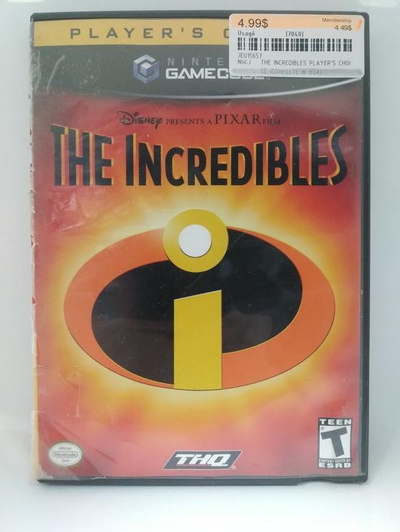 THE INCREDIBLES PLAYER'S CHOICE (COMPLETE IN BOX) (usagé)