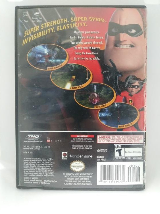THE INCREDIBLES PLAYER'S CHOICE (COMPLETE IN BOX) (usagé)