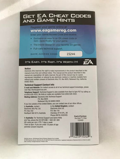 THE SIMS 2 PETS (COMPLETE IN BOX)