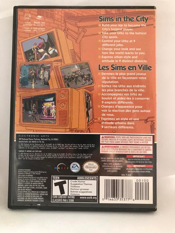 THE URBZ SIMS IN THE CITY (COMPLETE IN BOX)