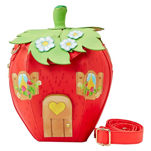 LOUNGEFLY STRAWBERRY SHORTCAKE HOUSE CROSSBODY BAG