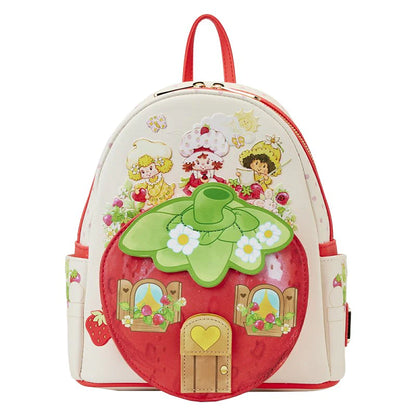 LOUNGEFLY STRAWBERRY SHORTCAKE HOUSE BACKPACK (usagé)