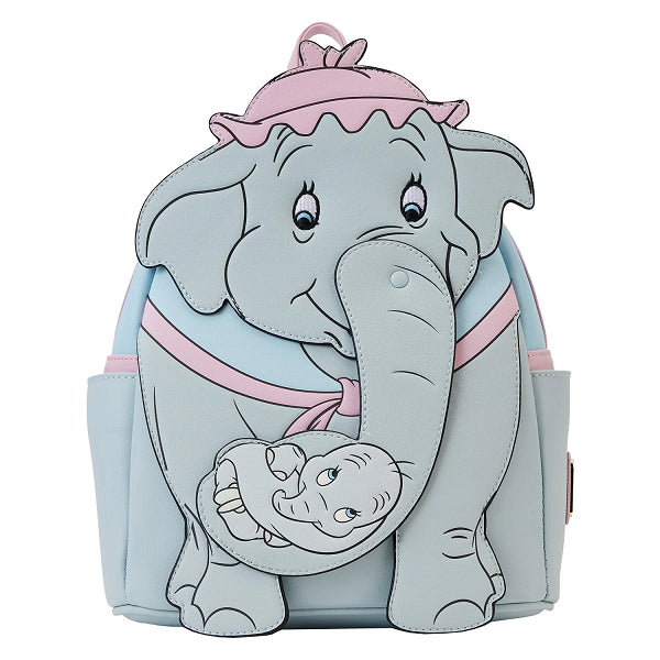 LOUNGEFLY DISNEY DUMBO MRS JUMBO CRADDLE TRUNK BACKPACK