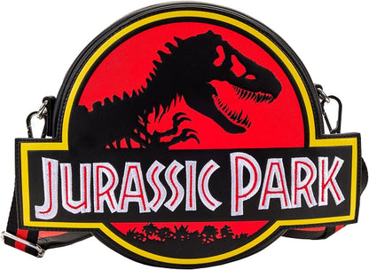 LOUNGEFLY UNIVERSAL JURASSIC PARK LOGO CROSSBODY BAG (usagé)