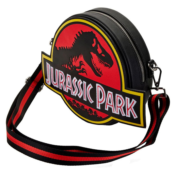 LOUNGEFLY UNIVERSAL JURASSIC PARK LOGO CROSSBODY BAG (usagé)