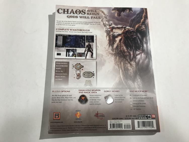 HINT BOOK GOD OF WAR III