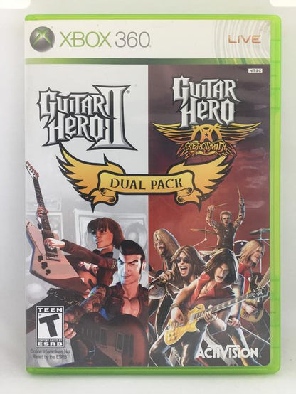 GUITAR HERO II & GUITAR HERO AEROSMITH DUAL PACK (COMPLETE IN BOX)
