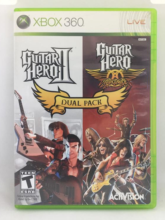 GUITAR HERO II & GUITAR HERO AEROSMITH DUAL PACK (COMPLETE IN BOX) (usagé)