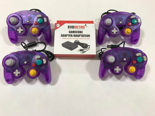 GAMECUBE CONTROLLER ADAPTOR WITH 4 CONTROLLERS (SWITCH)
