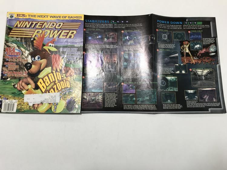 NINTENDO POWER GAMER MAGAZINE VOLUME 109 WITH POSTER - BANJO KAZOOIE
