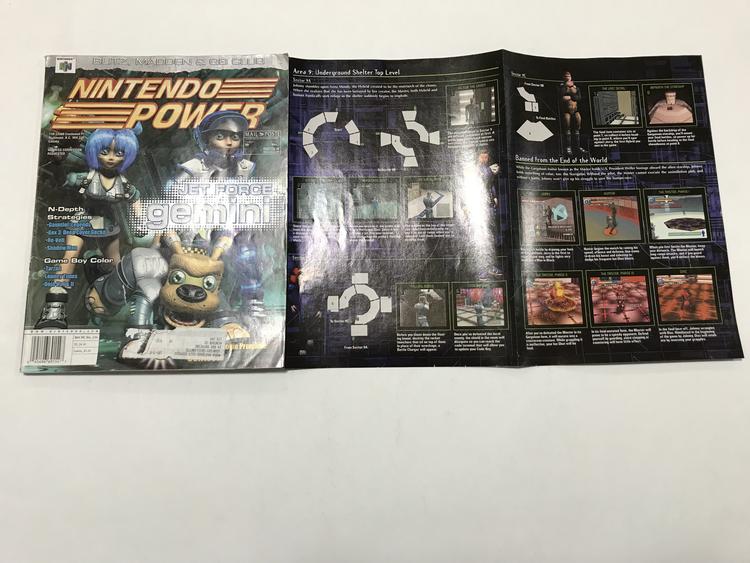 NINTENDO POWER GAMER MAGAZINE VOLUME 124 WITH POSTER - JET FORCE GEMINI