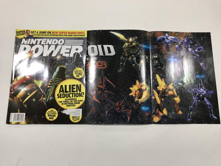 NINTENDO POWER GAMER MAGAZINE VOLUME 202 WITH POSTER - METROID PRIME HUNTERS