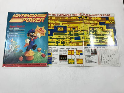 NINTENDO POWER GAMER MAGAZINE VOLUME 1 WITH POSTER - SUPER MARIO BROS 2