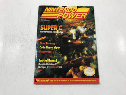 NINTENDO POWER GAMER MAGAZINE VOLUME 12 NO POSTER - SUPER C (usagé)
